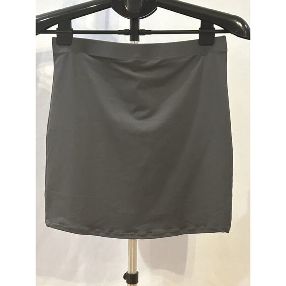 NWT SKIMS Women's Gray Mini Skirt Size M - Picture 2 of 6